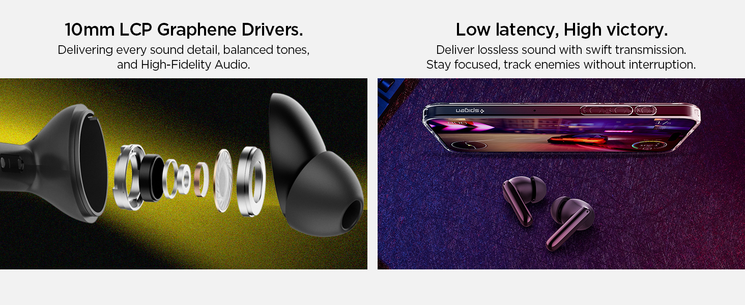 Schéma technique montrant les composants internes et des vues en coupe transversale d'un appareil électronique avec des effets d'éclairage violets et colorés.