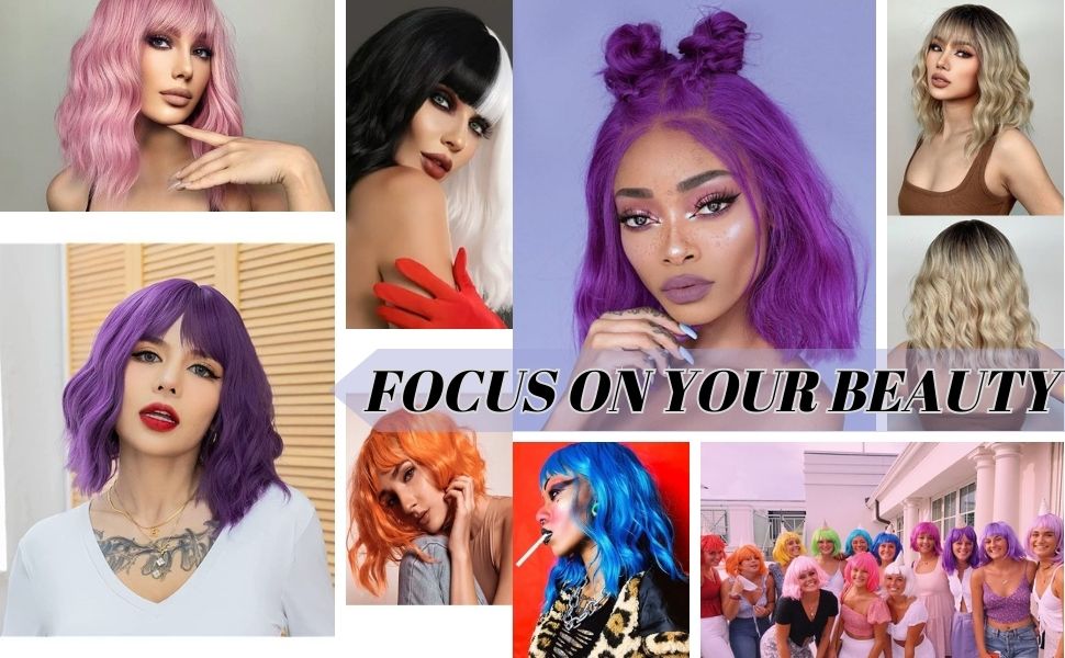 purple wig