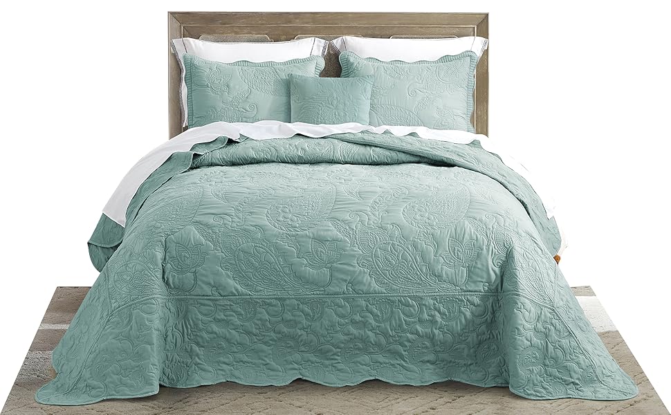 HZ & HY Oversized King Bedspread - Gorgeous & Elegant Style Bedding Coverlets, Reversible, Lightweight, 5 Piece, King/Ca B5e49e93 2891 4c8b Bce7 56edc5c4ddd5. CR0,0,1940,1200 PT0 SX970 V1