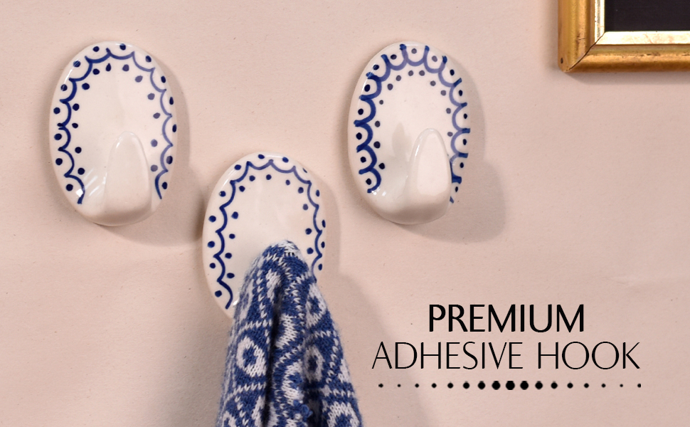 Indian Shelf Boho Decorative Hooks Adhesive Hooks Sticky