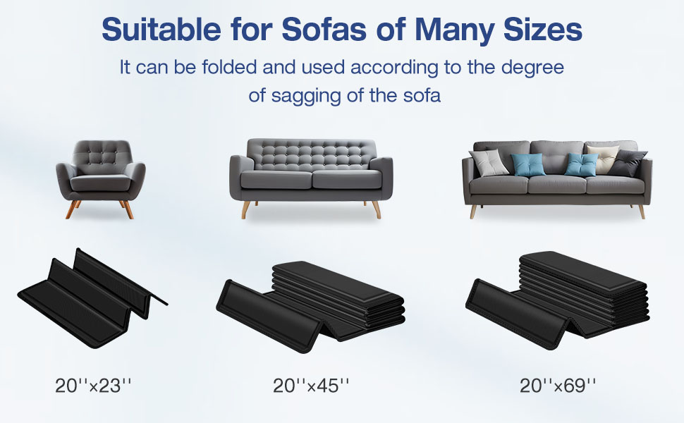 Tatub Heavy Duty Couch Cushion Support, 23.5''×20'' Thicken Solid Wood Sofa Cushion