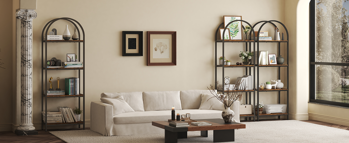 Modern Arched Bookshelf