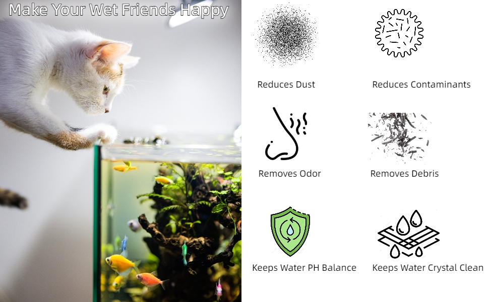 xbbwmrs 16 PCS Aquarium Filter Cartridge for AquaTech EZChange 3