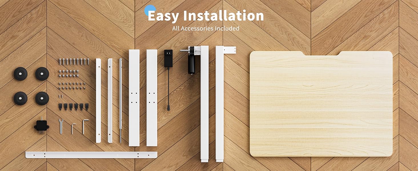 Okin Electric Small Standing Desk Adjustable Height