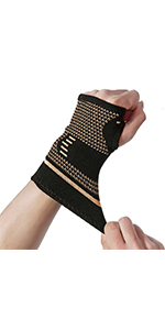 Kompression Handgelenkbandage zur Effektiven Schmerzlinderung, Kupferionen-Handgelenkbandage für