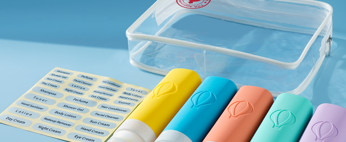Upgraded Seal Leakproof Thick Travel Bottles for Toiletries