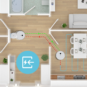 yeedi 3000Pa robot vacuum cleaner disposal station, app alexa google home compatible
