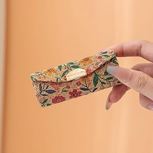  Floral Cork Fabric Designs Ethnic Vintage Print Lipstick Holders Colorful Lipstick Boxes 