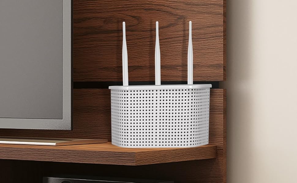 Buy WiFi Router Wall Mount Stand, Adjustable Wall Mount for Small and