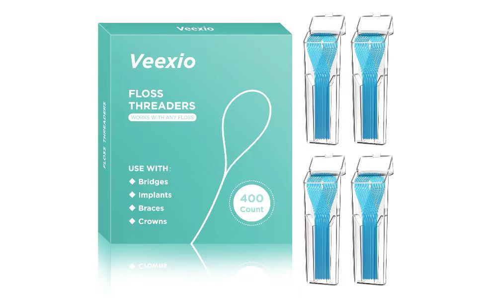 Amazon.com : Floss Threaders, 400 Count Threaders for flossing, Dental ...