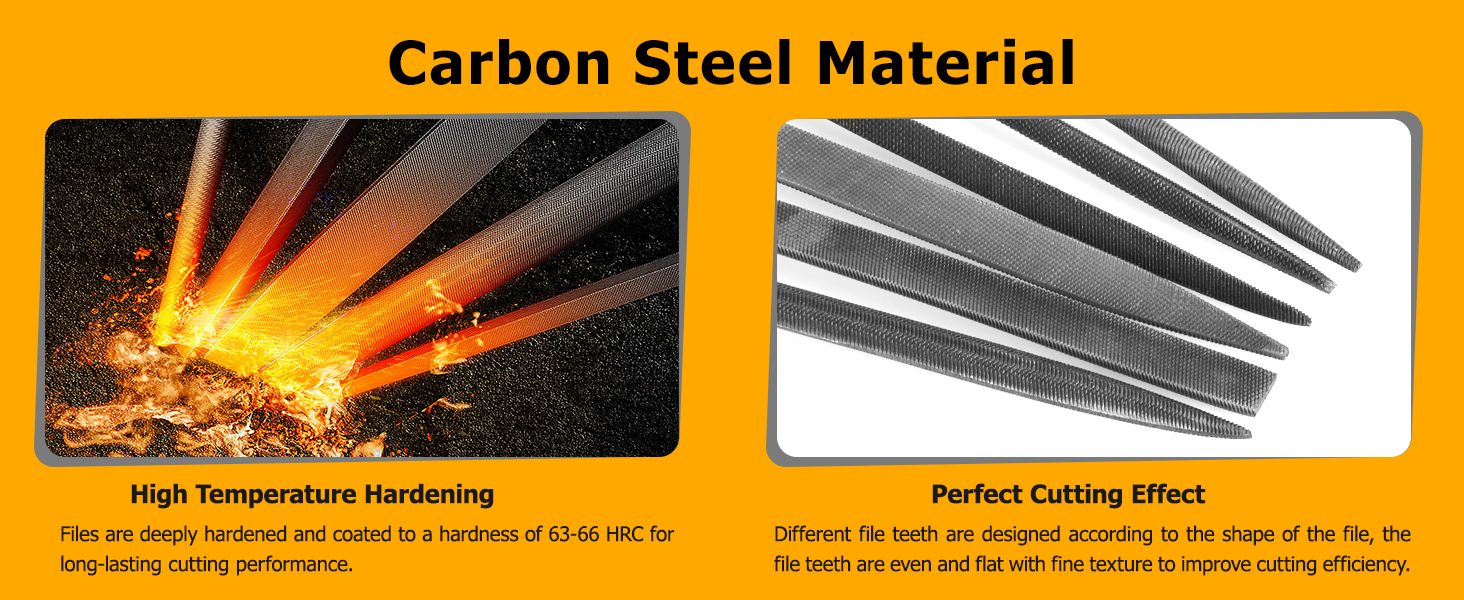 6 Pcs Juego de limas y escofinas