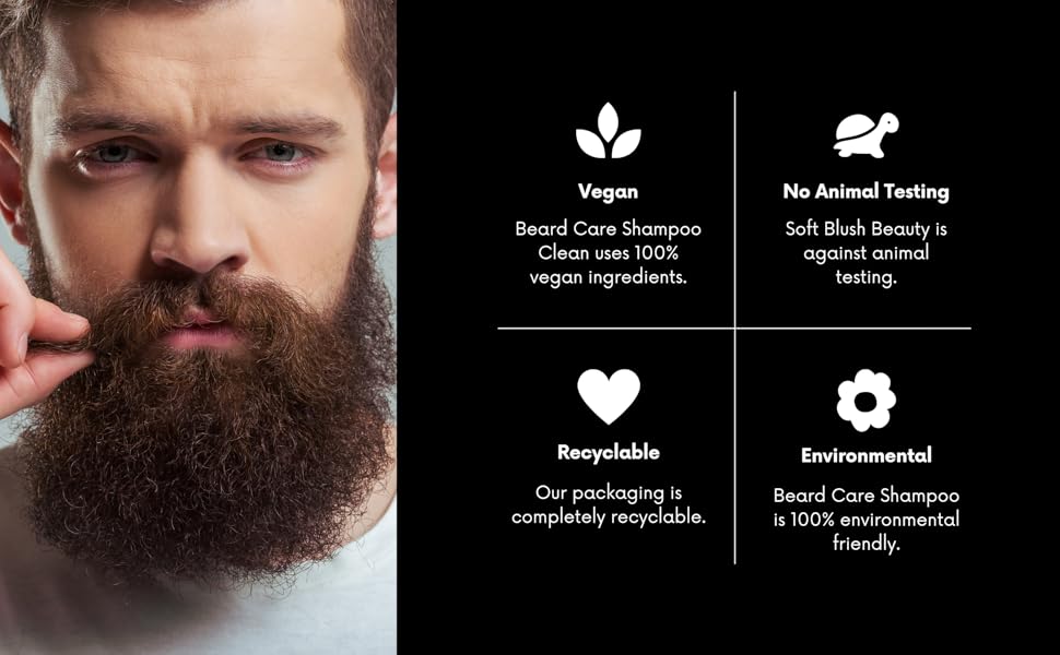 Morfose Ossion Beard Care Shampoo for Men, Beard Wash