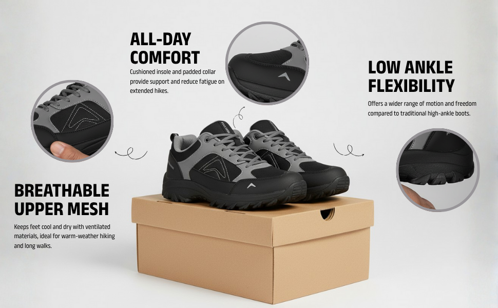 mens endurance trekking shoes