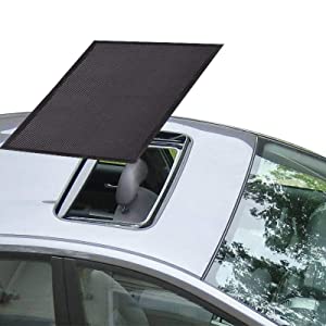 Amazon.co.jp: 車のサンルーフサンシェード、磁気通気性メッシュ