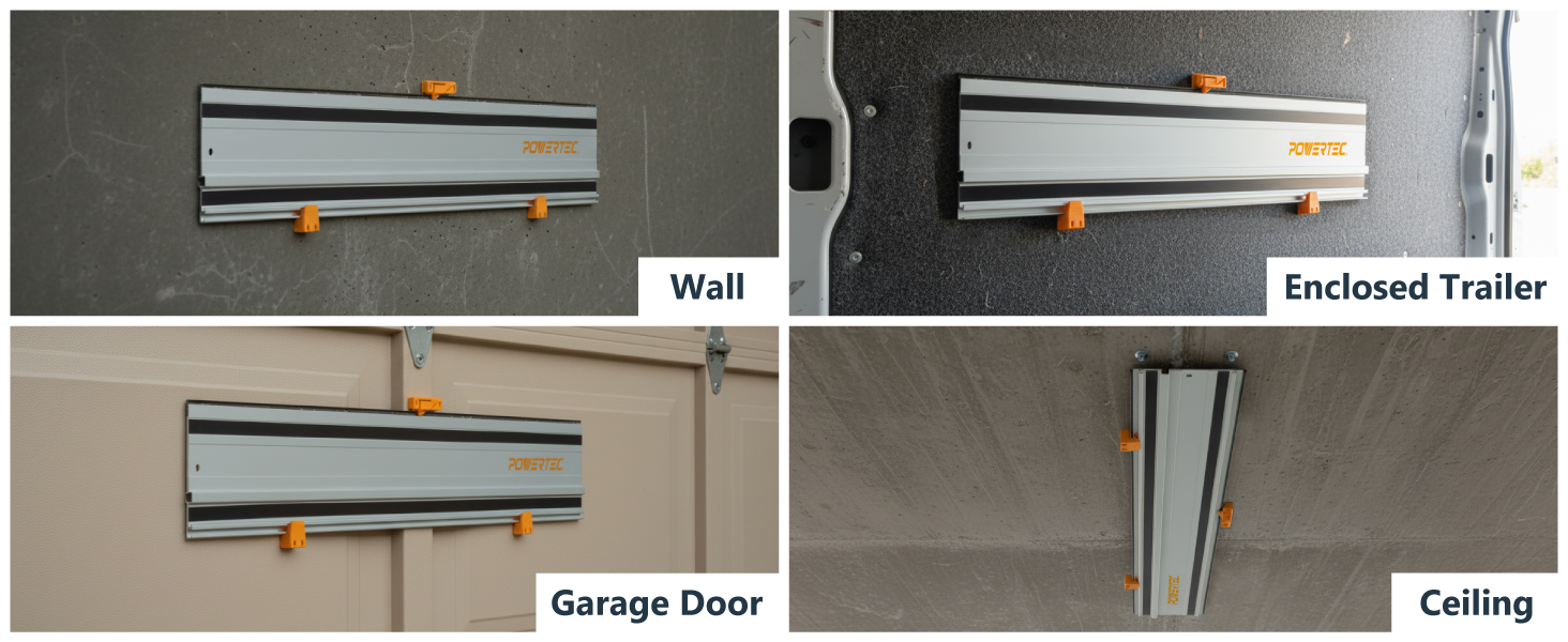 track saw guide rail holder
