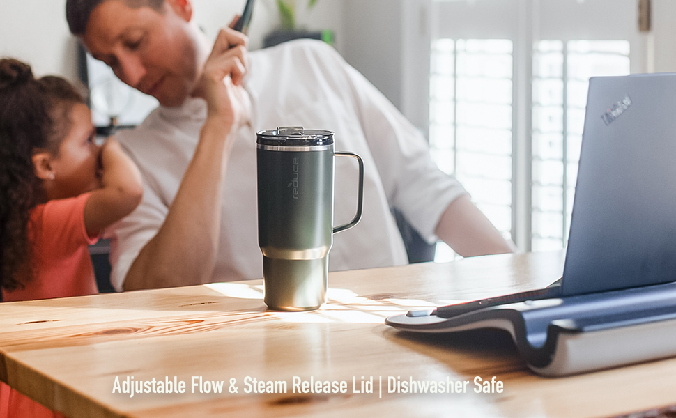 Reduce Coffee Mug Replacement Lid Compatible with 14, 16