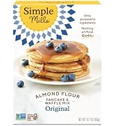 Simple Mills Almond Flour Pancake & Waffle Mix, Original - Gluten Free, Plant Based, Paleo Friend...