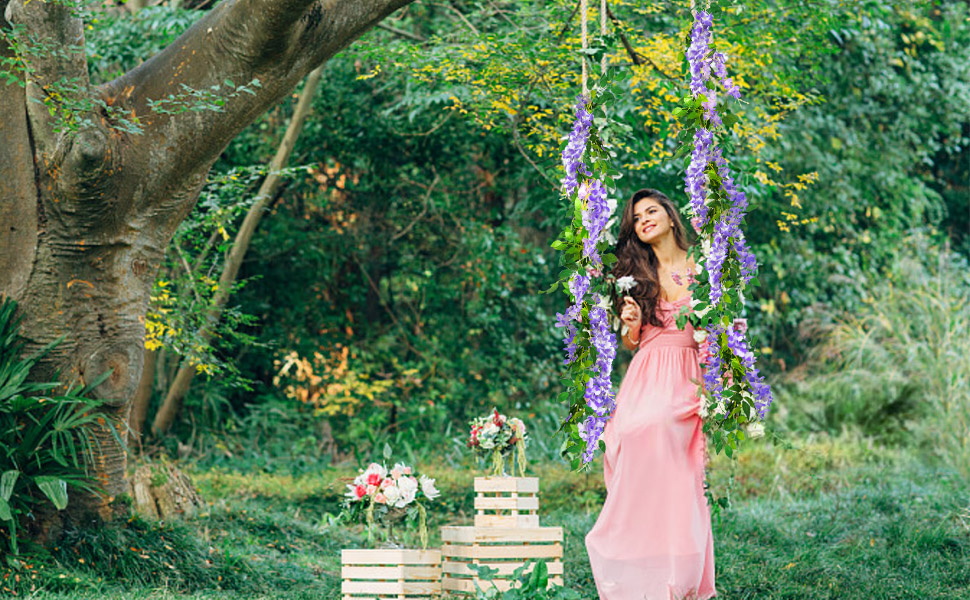 artificial flowers for decoration fake flowers hanging flowers flower garland