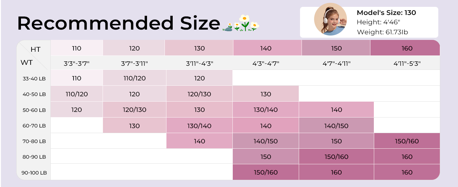big little tween size 5 6 7 8 9 10 11 12 13 14 5T 6X