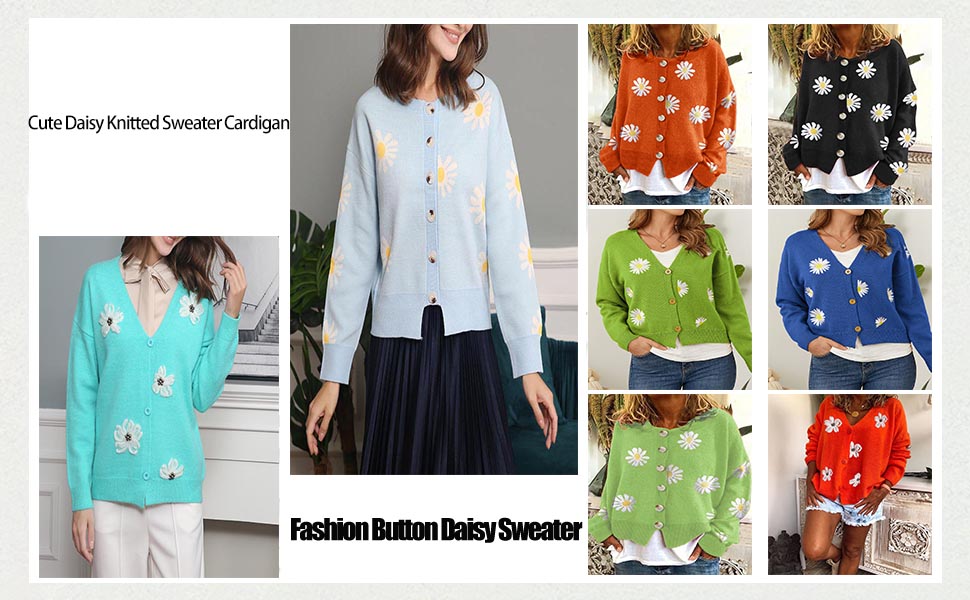 Chesty - カメリア chestyBird Flower Print Cardigan Migratory Bird Guide Kawaii Y2k Sweater Cardigan for Women