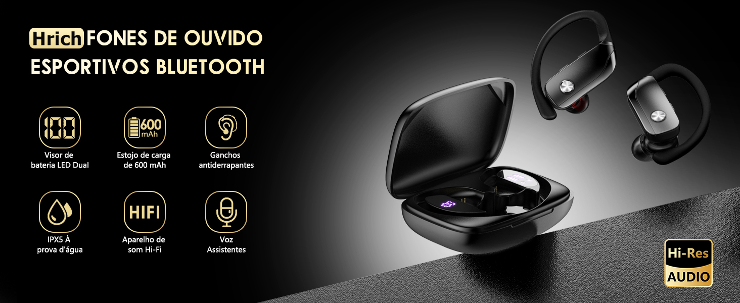 Fone de Ouvido Bluetooth