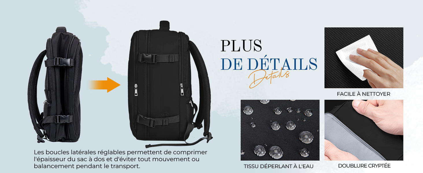 sac à dos extensible