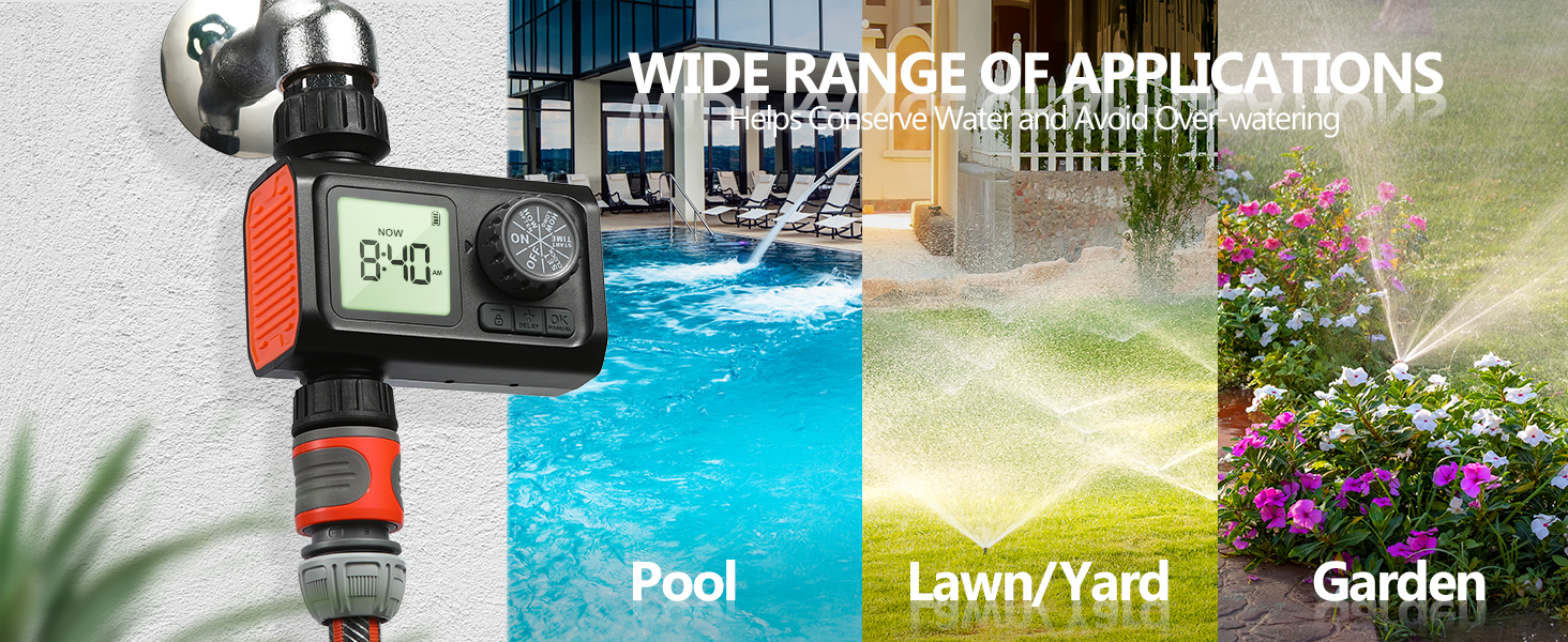 Kazeila Hose Watering Timer Programmable Sprinkler Timer
