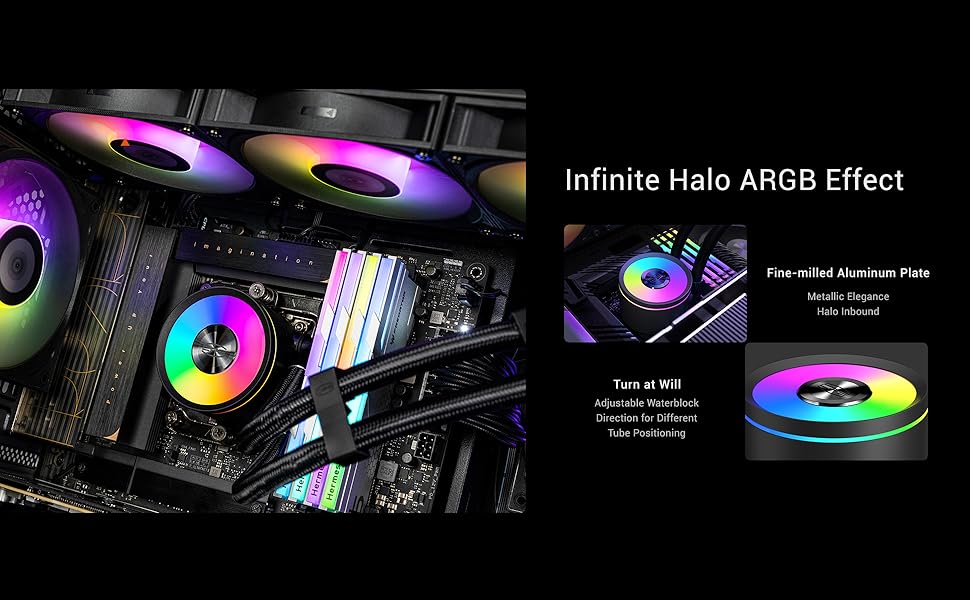 PCCOOLER CPS DA360 PRO ARGB Liquid Cooler 360mm AIO Black