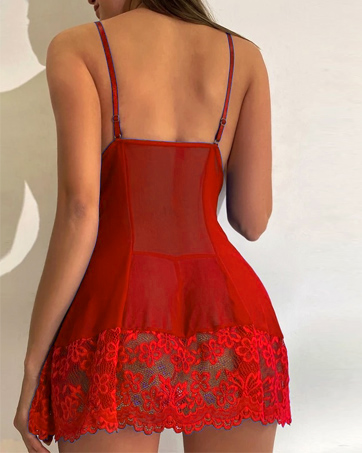 red lingerie for women