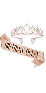 Birthday Queen Sash Tiara