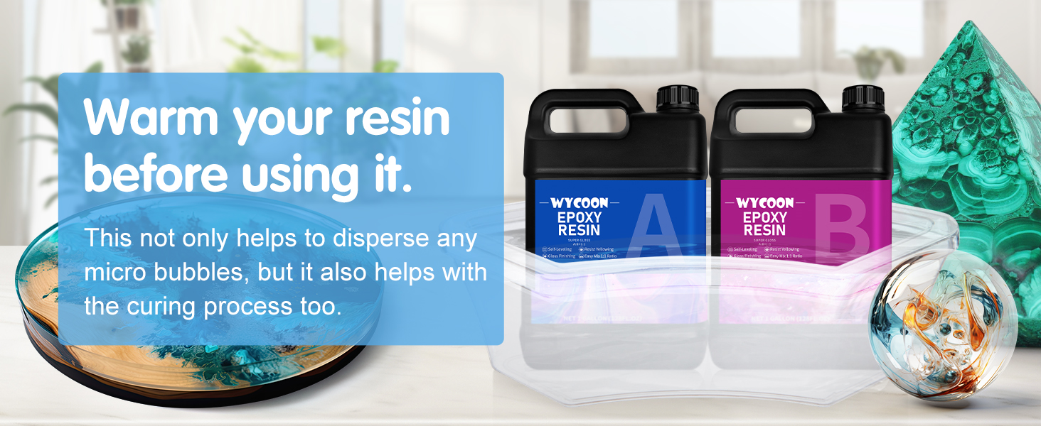 Epoxy Resin 80OZ, Crystal Clear Epoxy Resin Kit, Bubble Free & No