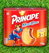 Príncipe Maxi Choc bolachas sanduíche recheadas com duplo creme de chocolate com leite formato familiar ...