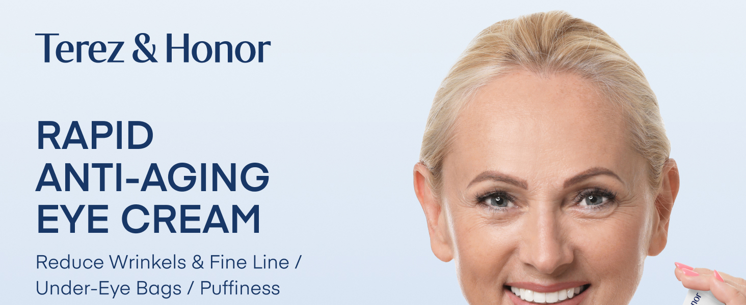 Instant Eye Serum for Under Eye Bags, Puffiness, Dark Circles, Fine Lines & Wrinkle