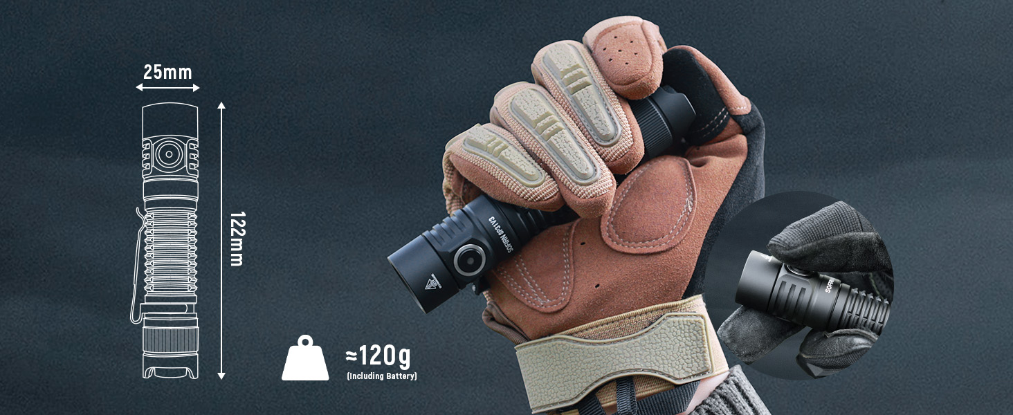 compact flashlight for edc