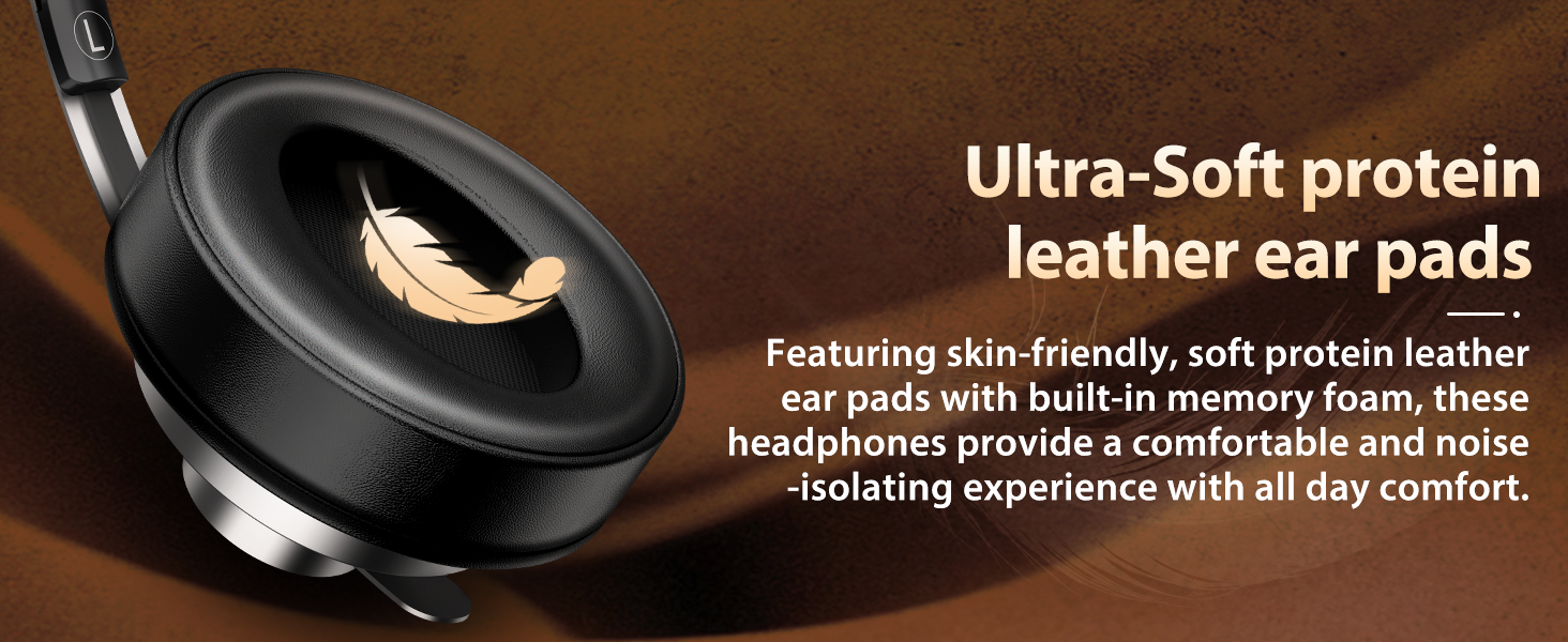 ultra soft protein leather ear pads