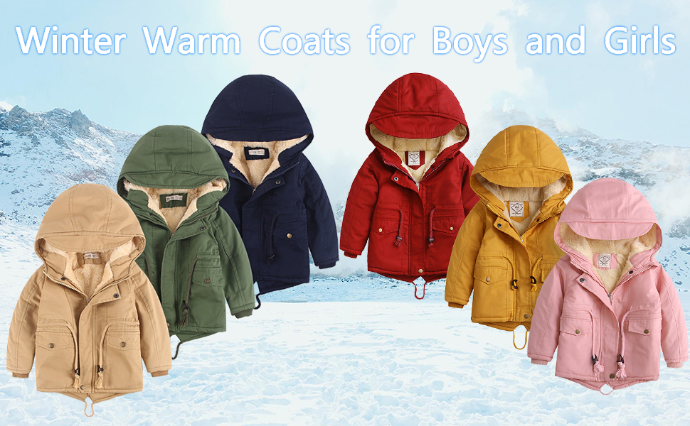 toddlers winter coats for boys and girls 