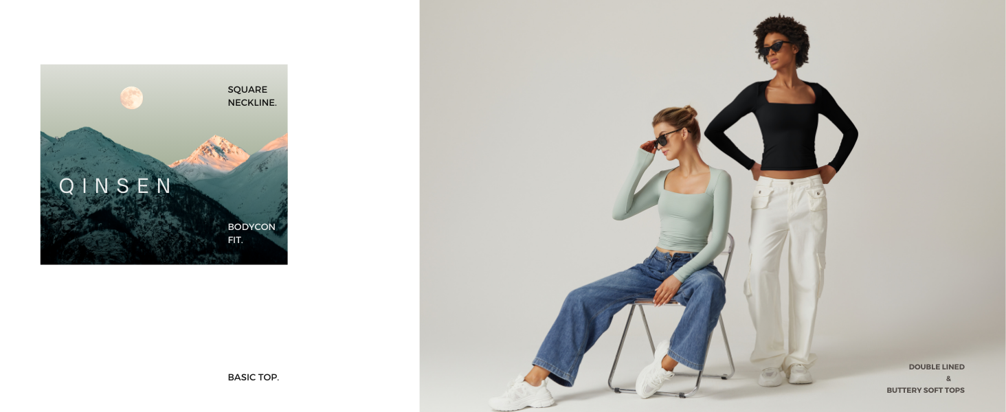 qinsen double lined top