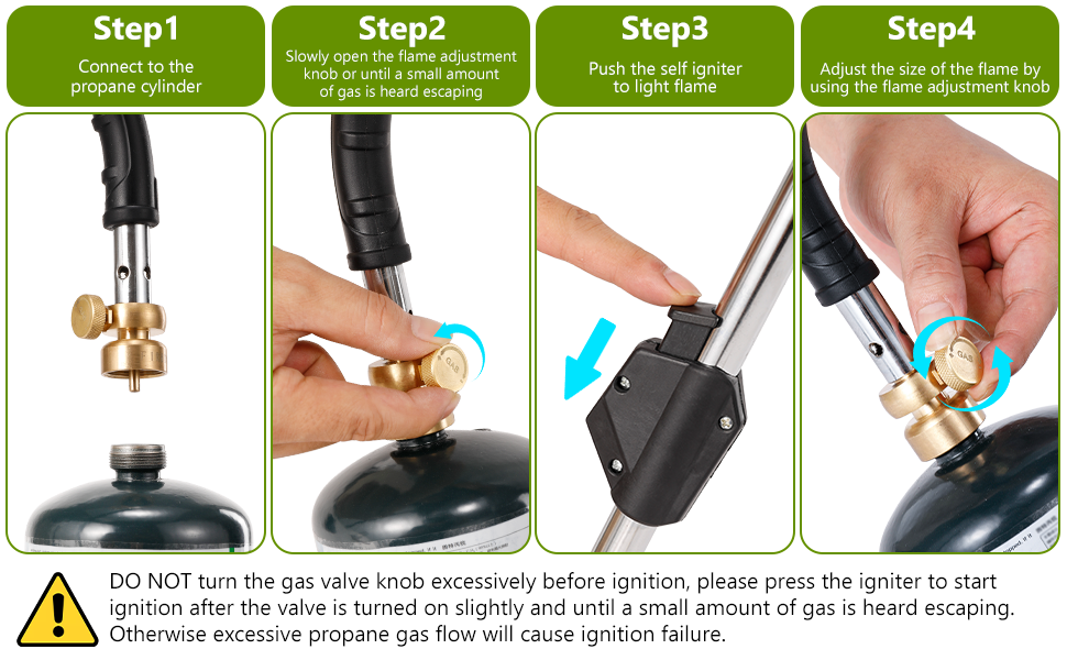 Weed Torch Propane Burner, Flame Thrower for Weeds, 80