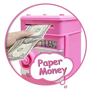 Amazon.com: Totola Piggy Bank Electronic Mini ATM for Kids