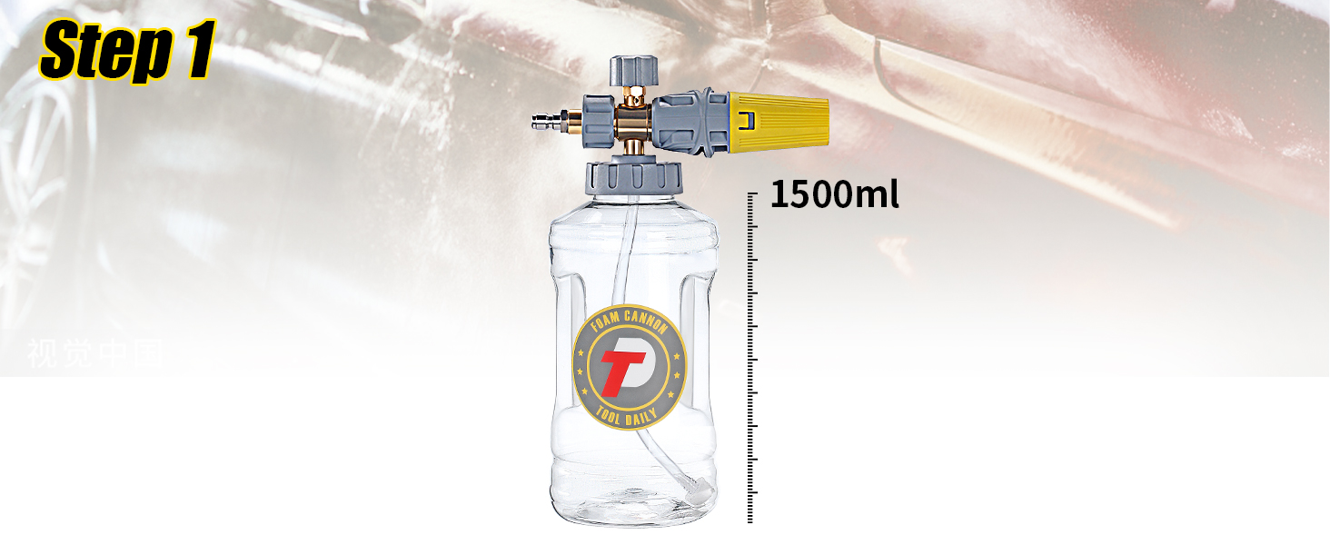 Tool Daily Foam Cannon with Pressure Washer Gun 5000 PSI