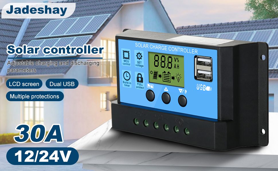 30A PWM Solar Charge Controller 