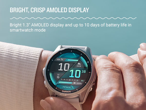 BRIGHT, CRISP AMOLED DISPLAY 