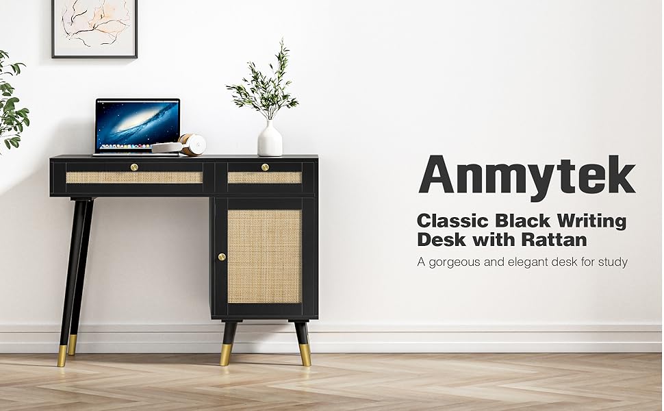 black desk