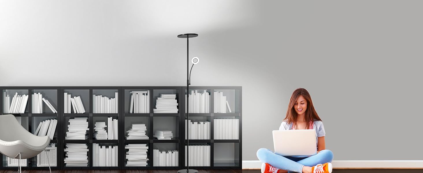 Deckenfluter LED Lesezimmer