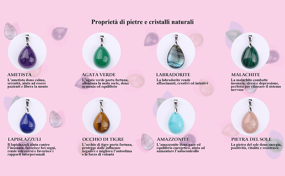 proprietà di pietre e cristalli naturali