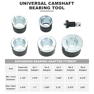  BTSHUB Universal Cam Bearing Removal and Installation Tool Set