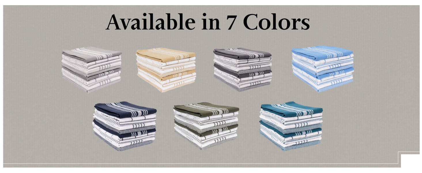 KAF Home Soho Kitchen Dish Towel Set of 10