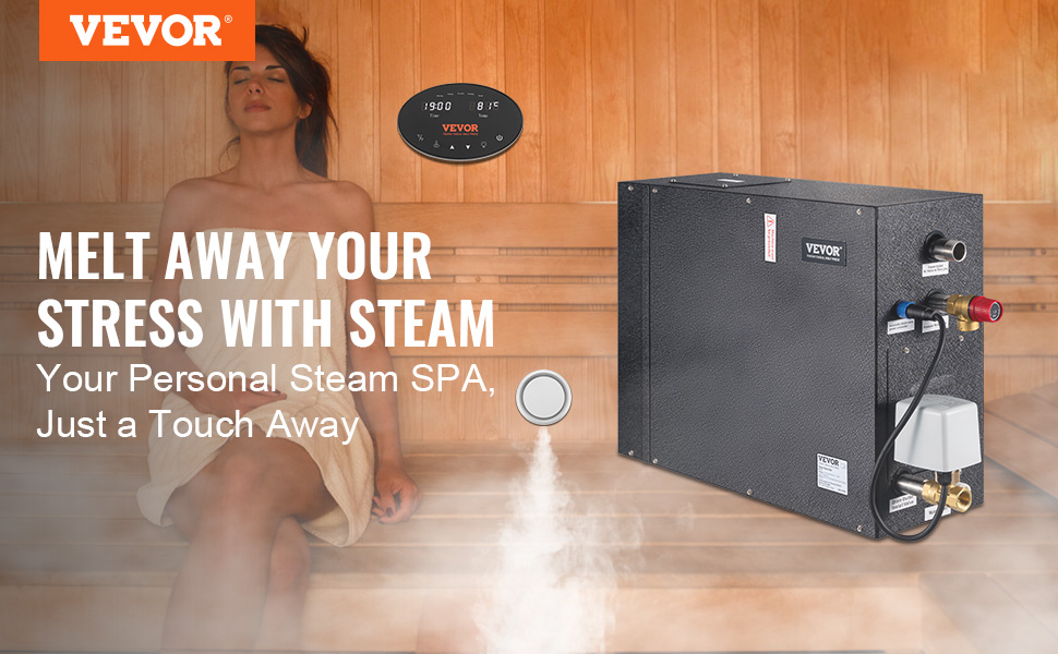 VEVOR Steam Shower Generator, 15 kW, Segmented Heating & Temperature