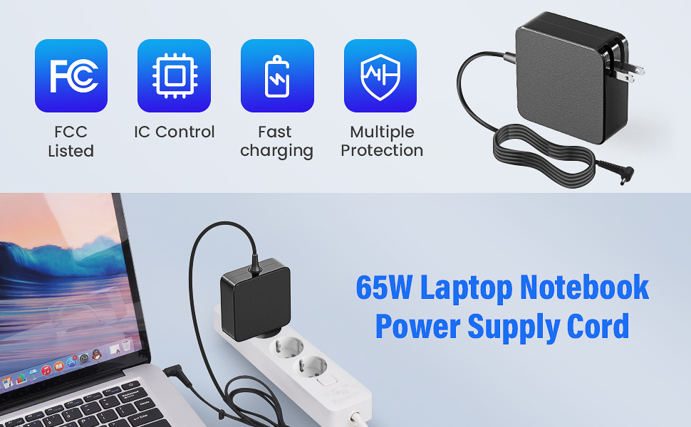for Gateway Laptop Charger, 19V Power Cord Charger for Gateway GWTN1561 GWTN1565