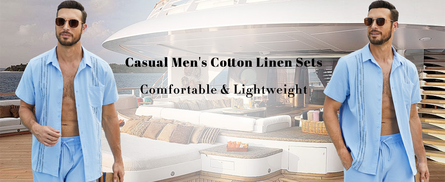 Men Linen Sets